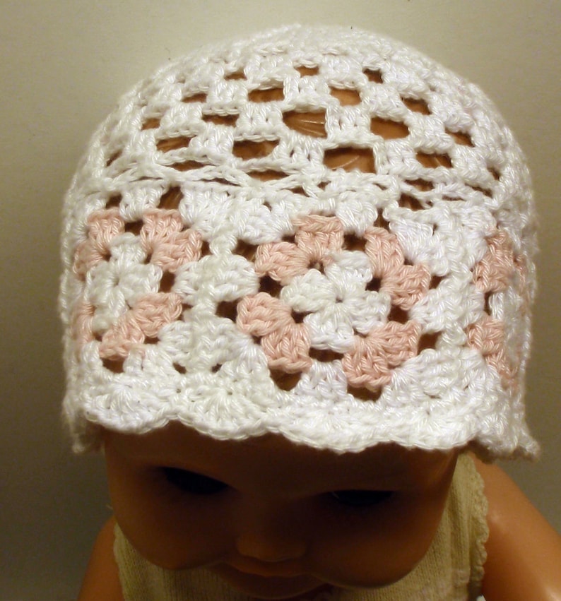 PDF Crochet Pattern Baby Hat Granny Square Etsy