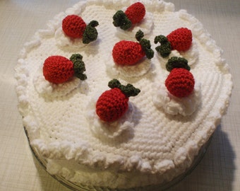 Strawberry Cake crochet pattern PDF