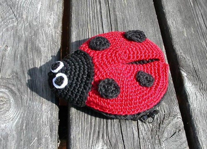 Ladybug Coin Purse PDF Crochet Pattern - Etsy