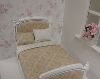 Dollhouse wallpaper roses/malva PDF 1:12 scale