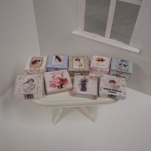 Dollhouse Victorian old boxes PDF 9 different