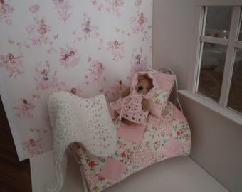 Dollhouse wallpaper PDF 1:12 scale nursery 1PDF A4, 1 PDF A3