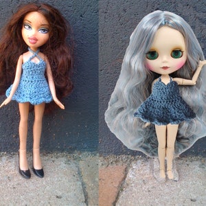 Blythe, Bratz dress crochet pattern PDF