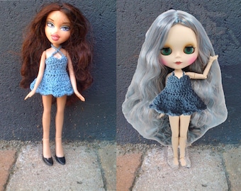 Blythe, Bratz dress crochet pattern PDF