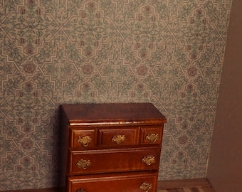 Dollhouse wallpaper PDF Rosenvinge 1:12 scale