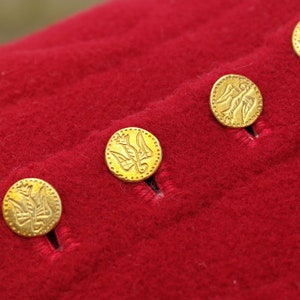 Medieval alerion buttons, brass buttons, SCA, reenactor, cosplay
