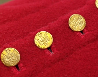 Medieval alerion buttons, brass buttons, SCA, reenactor, cosplay