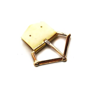 Medieval brass buckle, 1.5 inch, medieval reenactment, SCA, LARP