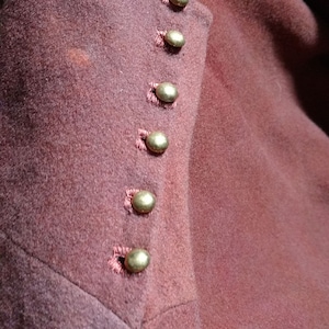 Medieval domed buttons, brass buttons, thames find recreation, SCA, reenactor, cosplay