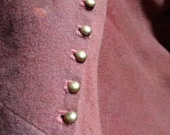 Medieval domed buttons, brass buttons, thames find recreation, SCA, reenactor, cosplay