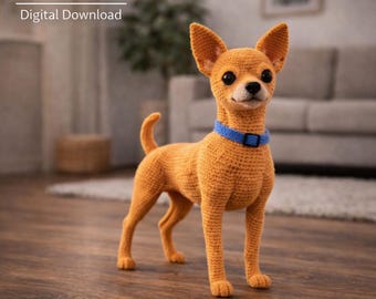 Chihuahua Crochet Pattern PDF | Realistic Dog Amigurumi Tutorial