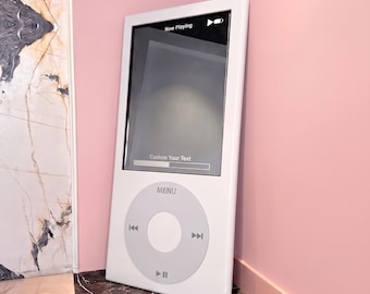Custom iPod Mirror, Full Length Floor Mirror, Y2K Retro Music Player Wall Mirror, Cute Trendy Room Decor, Aesthetic Gift For Her