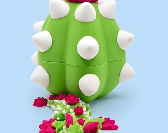 Dragón suculento adoptable con huevo de jardín / Dragón flexible articulado, mascota de escritorio de fantasía impresa en 3D, regalo para amantes de las plantas, artículo coleccionable kawaii.