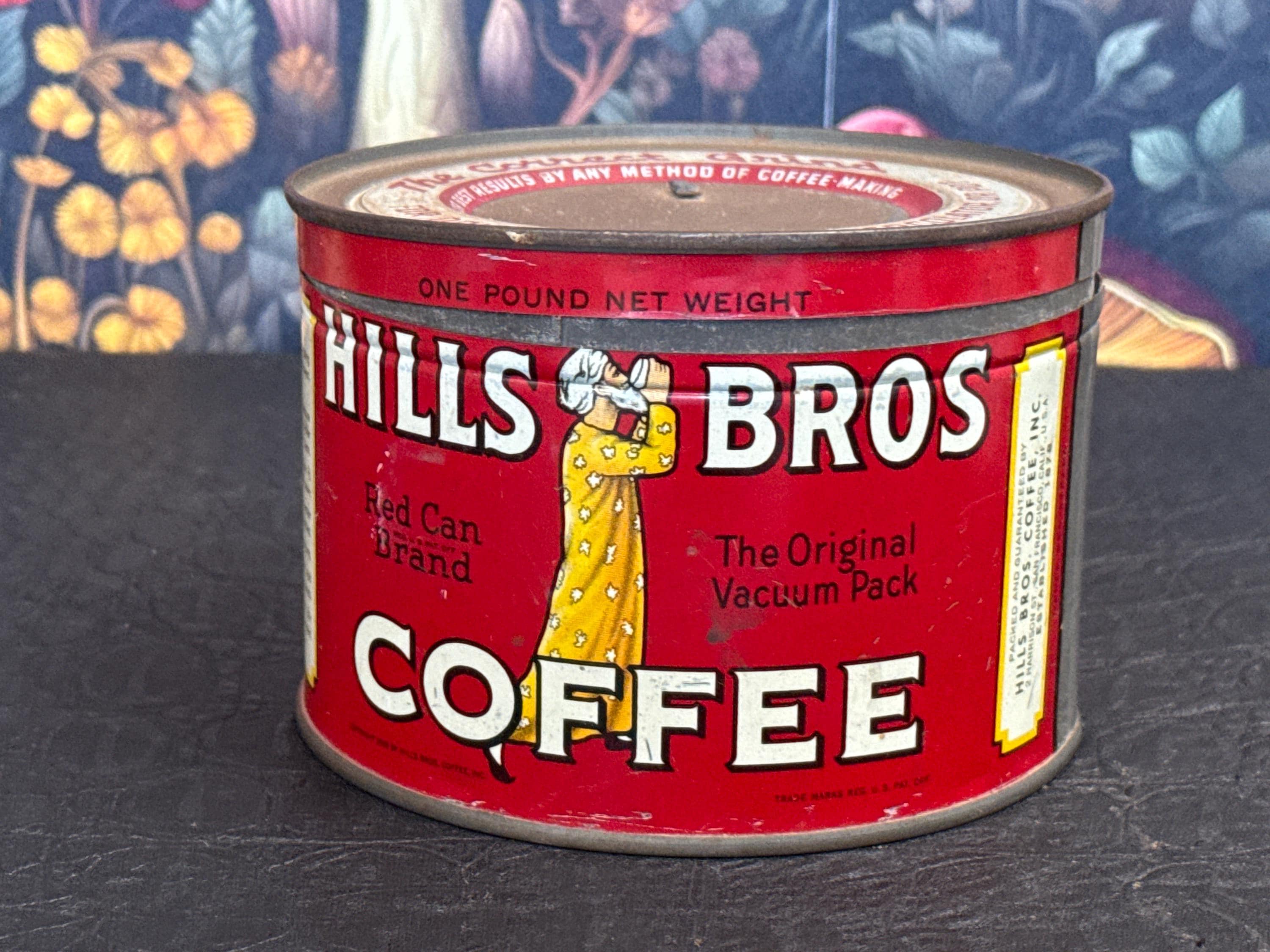 Hill Bros Coffee Tin - Etsy