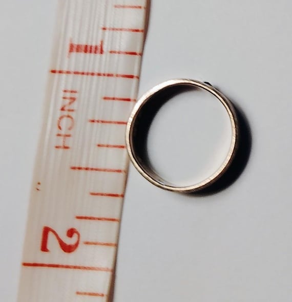 12k Gold Filled Child Ring with Tiny Ruby (c. 193… - image 4