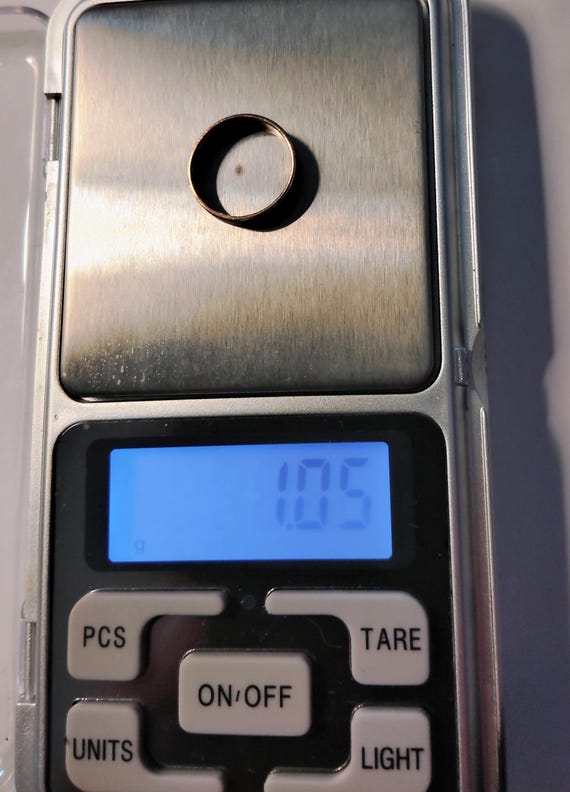 12k Gold Filled Child Ring with Tiny Ruby (c. 193… - image 7