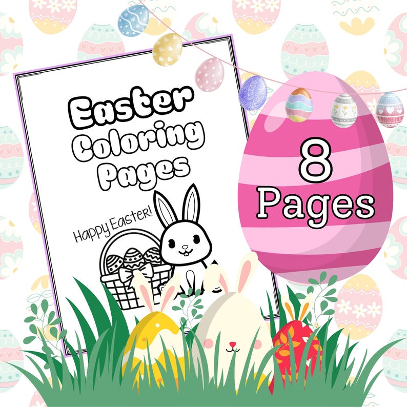 Easter Coloring Pages Digital Download - Etsy Canada