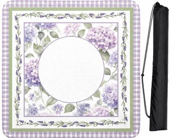Tapete de mahjong de la colección Purple Secret Garden para mesa - Se envía enrollado