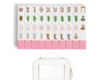 Pink Western Collection American Mahjong Tile Set (160pc)
