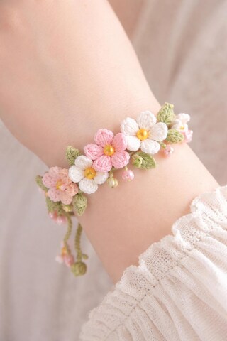 Bracciale Elastico Da Sposa Con Cristallo E Foglie - Regalo Per Matrimonio, Damigelle, Anniversario - Elegante Gioiello Donna