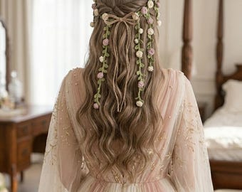 Enchanted Garden Blossom gehaakte haarstok