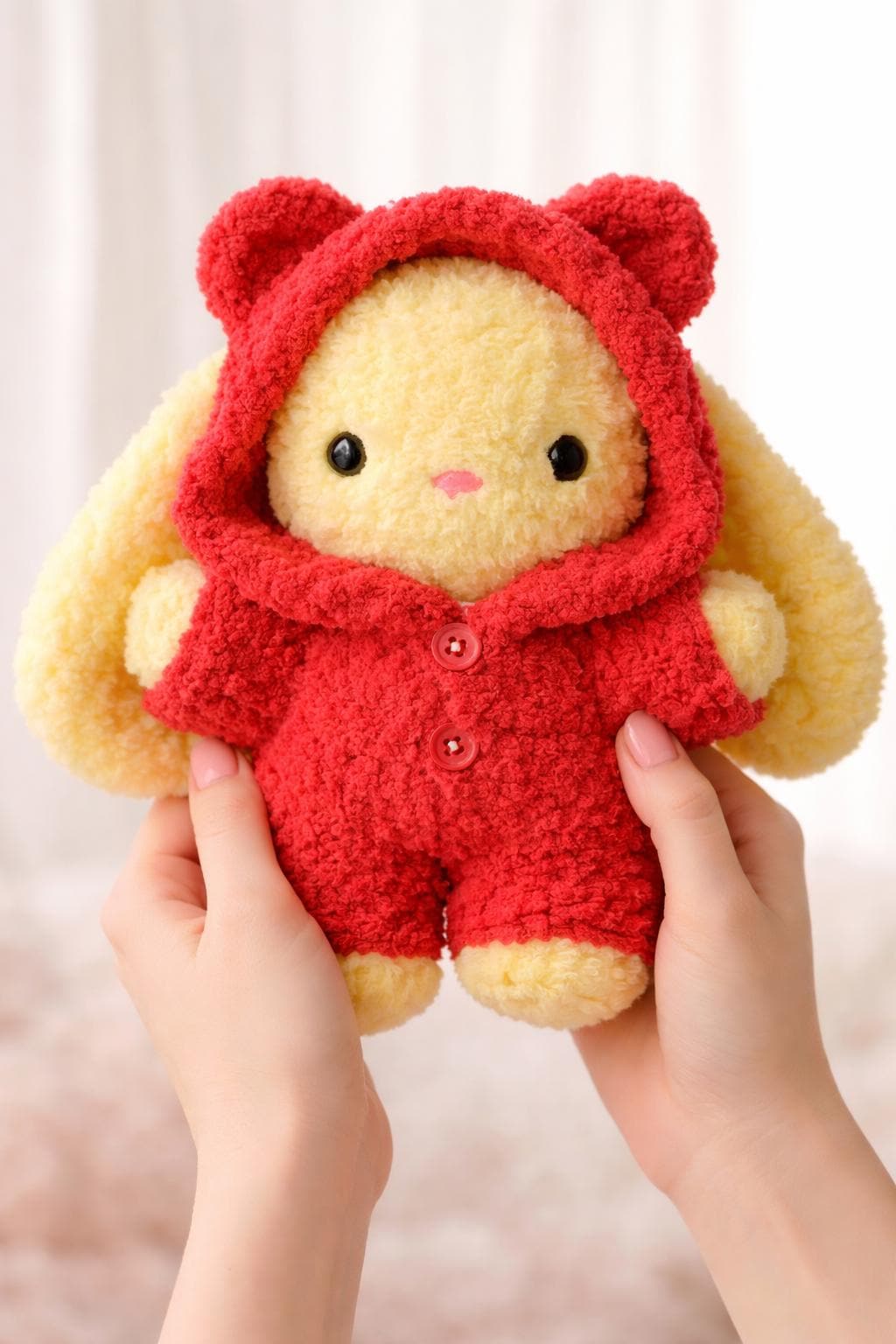 30 Hoodie Crochet Patterns: Cozy Pullovers, Animal Hoods, and Giftable Crochet Ideas 4 Bunny in Bear Hoodie Crochet Pattern