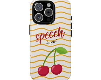 Speech Is Sweet Cherry robuste Handyhülle