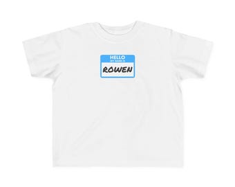 Bonjour, je m'appelle ___ T-shirt pour tout-petit apraxie de la parole