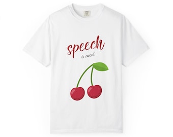 Speech Is Sweet Cherry Graphic Tee - Vintage Style Cotton T-Shirt