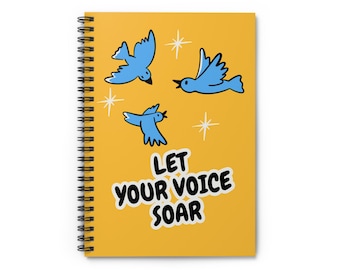 Let Your Voy Soar liniertes Spiralblock