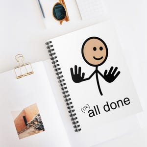 Speech Therapy Notebook Spiral Bound Journal Pages Communication Practice Session Notes Recording Book Documentation Professional Tool Slp