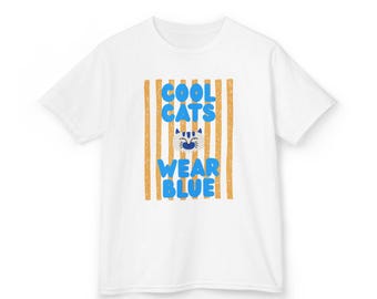 Cool Cats Wear Blue Apraxia Awareness Kids Tee | Apraxia Support