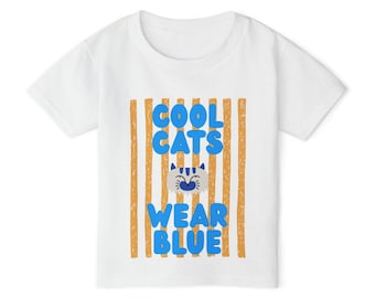 Cool Cats Wear Blue Apraxia Awareness Toddler T-Shirt
