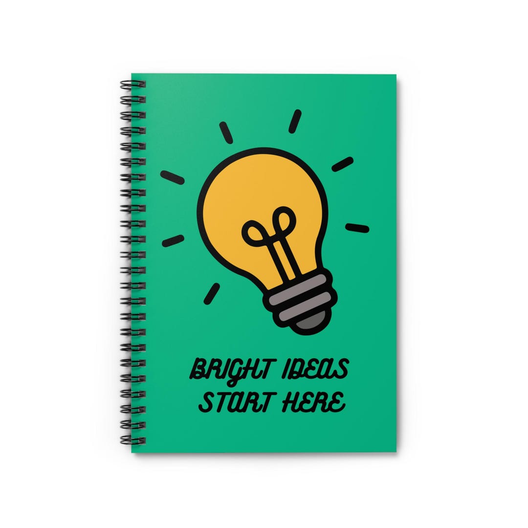 Bright Ideas Start Here Spiral Ruled Notebook - Etsy