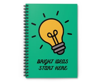 Gute Ideen Start hier Spiral liniertes Notizbuch