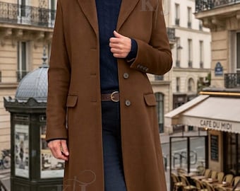 Women’s Full Length Wool & Cashmere Coat | Long Winter Overcoat
