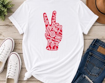 Peace Sign | Peace Graphic Tee | Boho Peace | Retro Bohemian Top