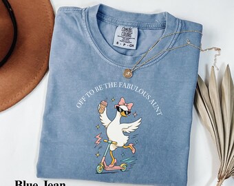 Funny Goose Aunt Shirt, Future Aunt Tee, Pregnancy Announcement Gift, Cool Aunt Shirt, Comfort Colors® Shirt,Sister Baby Reveal Gift For Her
