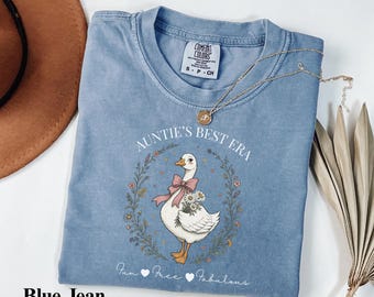 Funny Goose Aunt Shirt, Future Aunt Tee, Pregnancy Announcement Gift, Cool Aunt Shirt, Comfort Colors® Shirt,Sister Baby Reveal Gift For Her