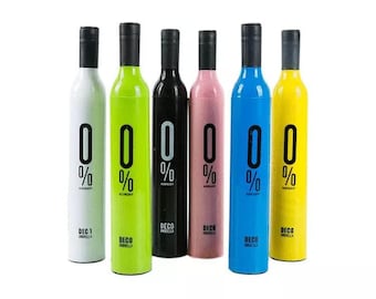 Bottle Umbrella with Case – Compact Rainproof Travel Umbrella for Men, Women & kids