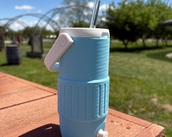 Slim Can Cooler with Tab Opener | Skinny 12oz Can Holder | 3D Printed Drink Holder | Custom Colors | Summer Gift
