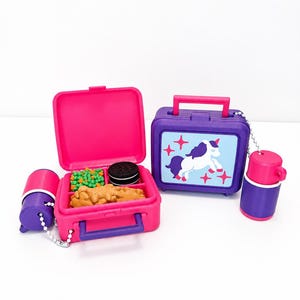 Retro Lunchbox Clickers | 4-Piece Fidget Set | Dinosaur or Unicorn
