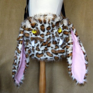 Big furry monster bag - Spotty Leopard