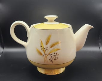 1950s Homer Laughlin Autumn Gold Teapot