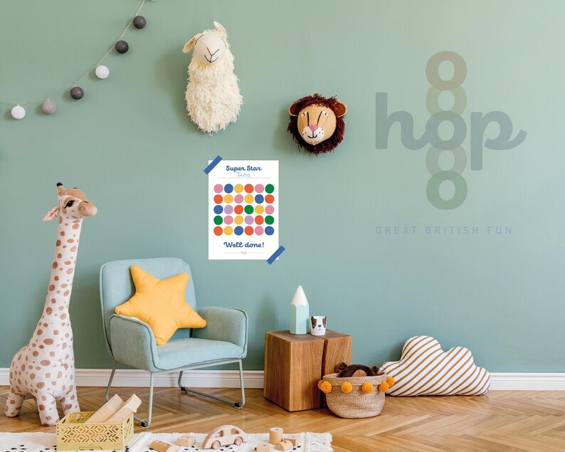 Printable Monthly Sticker Reward Chart for Children Toddlers Kids ...