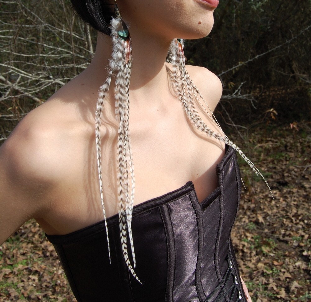 HUNTRESS Long Feather Earrings SALE