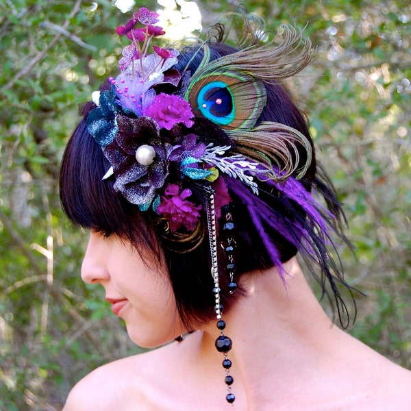 DARK FAERIE Feather Headdress