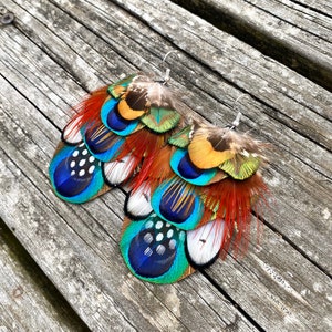 PEACOCK TRANCE Feather Earrings image 6