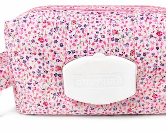 Bolsa para lenços umedecidos e fraldas com zíper duplo
