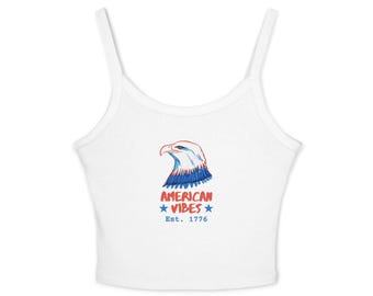 American Vibes 1776 Tank Top Patriotisches Grafik-T-Stück Fourth of Jul-Hemd USA Adler-Hemd Americana Sommer-Oberteil Bella Canvas